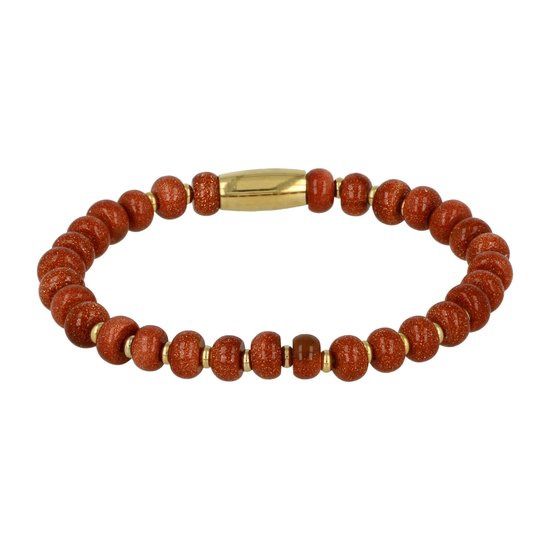 Classy goudkleurige armband met Goudstroom edelsteen - My Bendel
