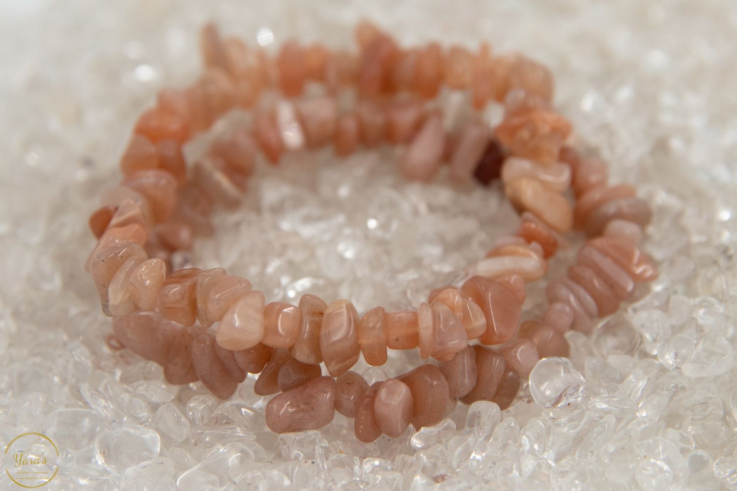 Zonne -en maansteen armband split