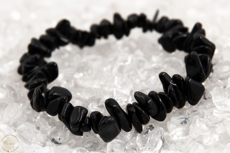 Zwarte Toermalijn armband split