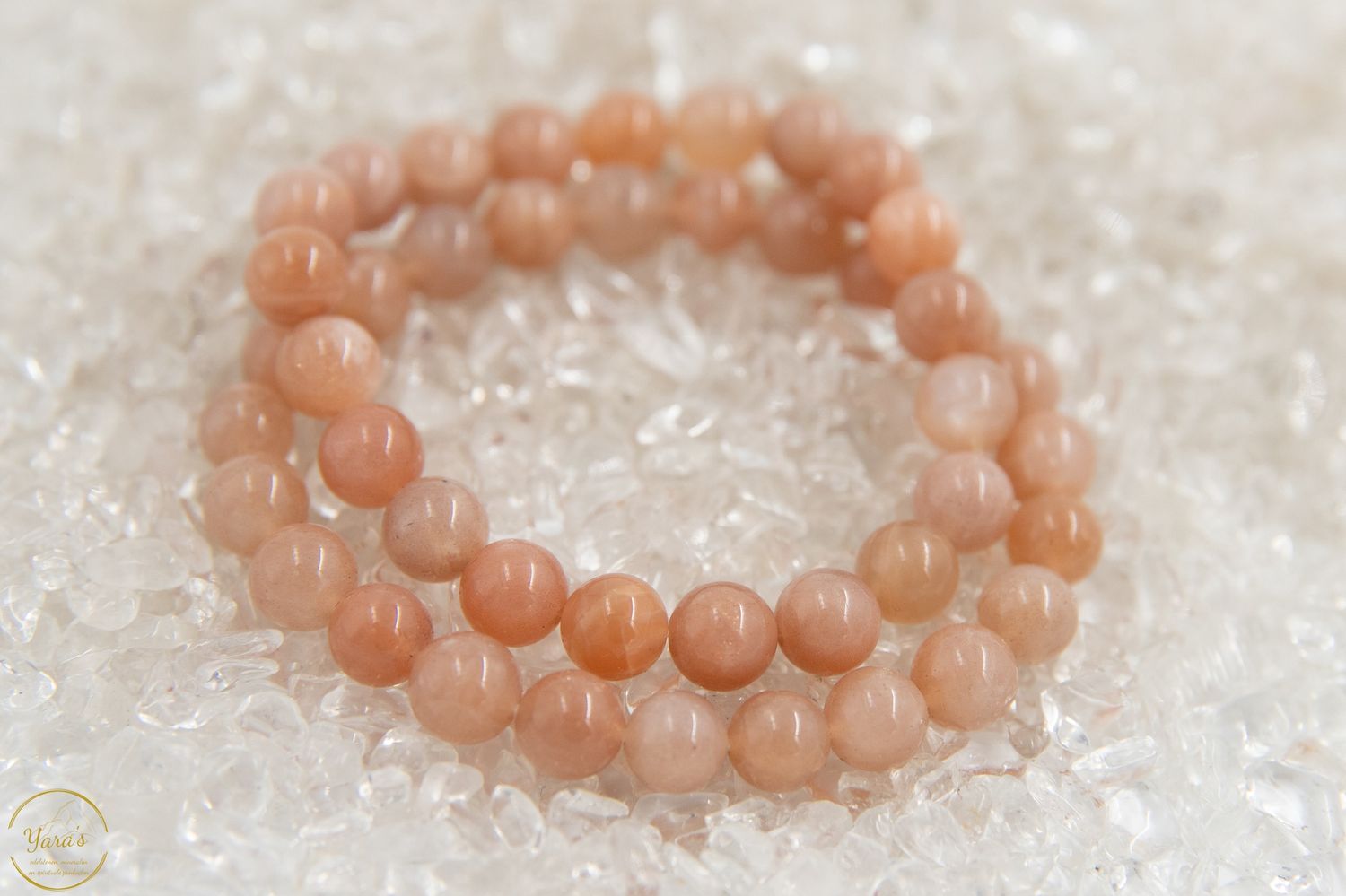 Roze Maansteen Armband 8mm