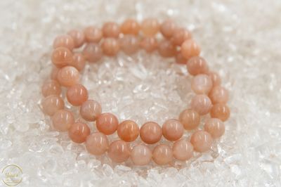 Roze Maansteen Armband 8mm