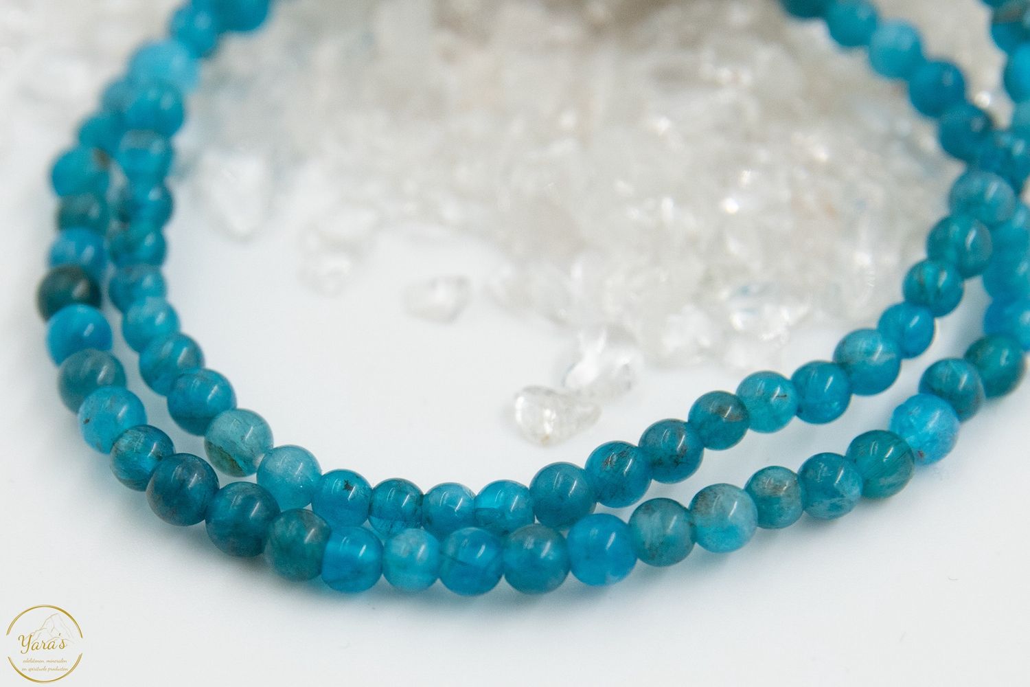 Blauwe Apatiet Armband 4mm