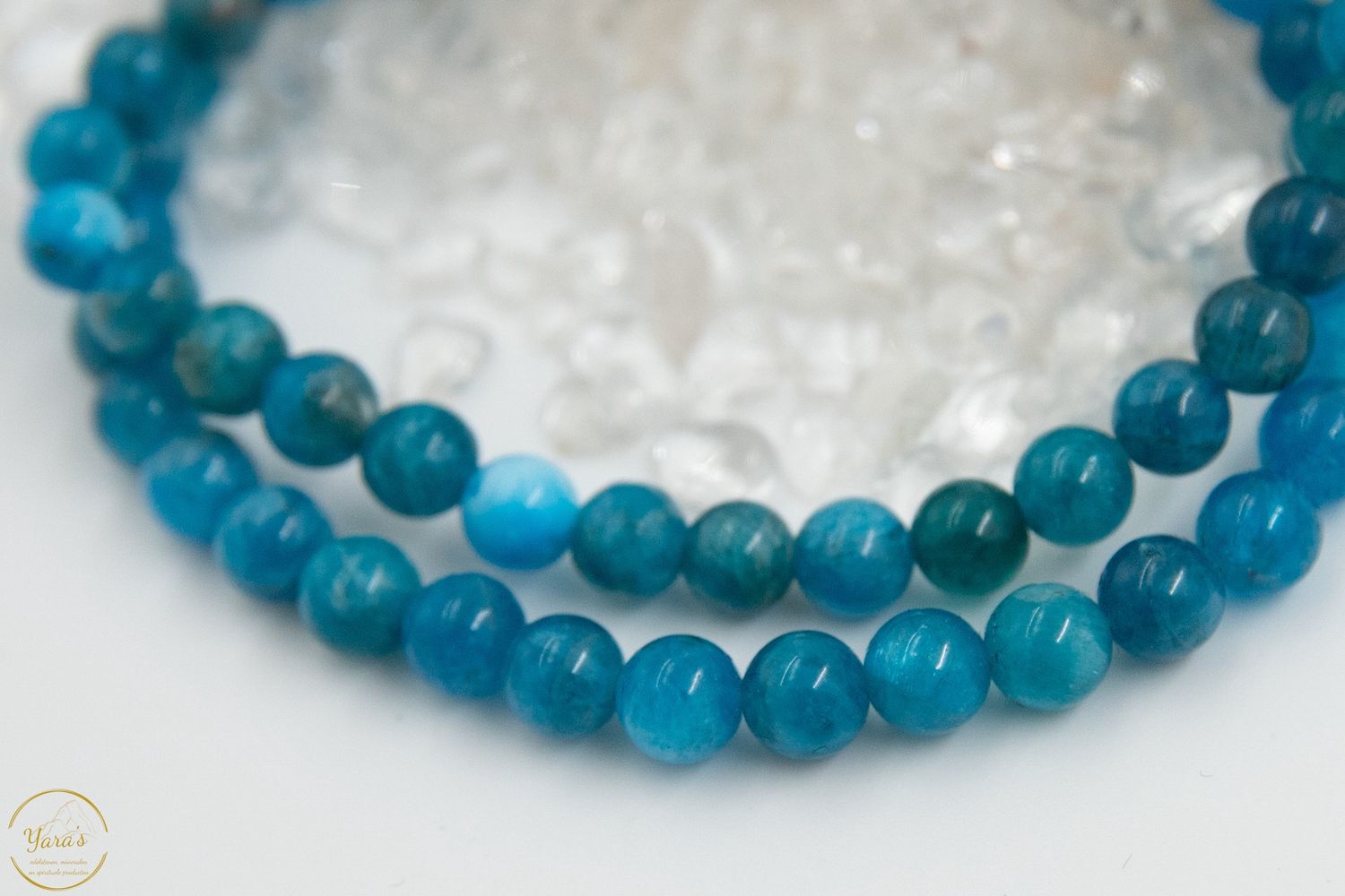 Blauwe Apatiet Armband 6mm