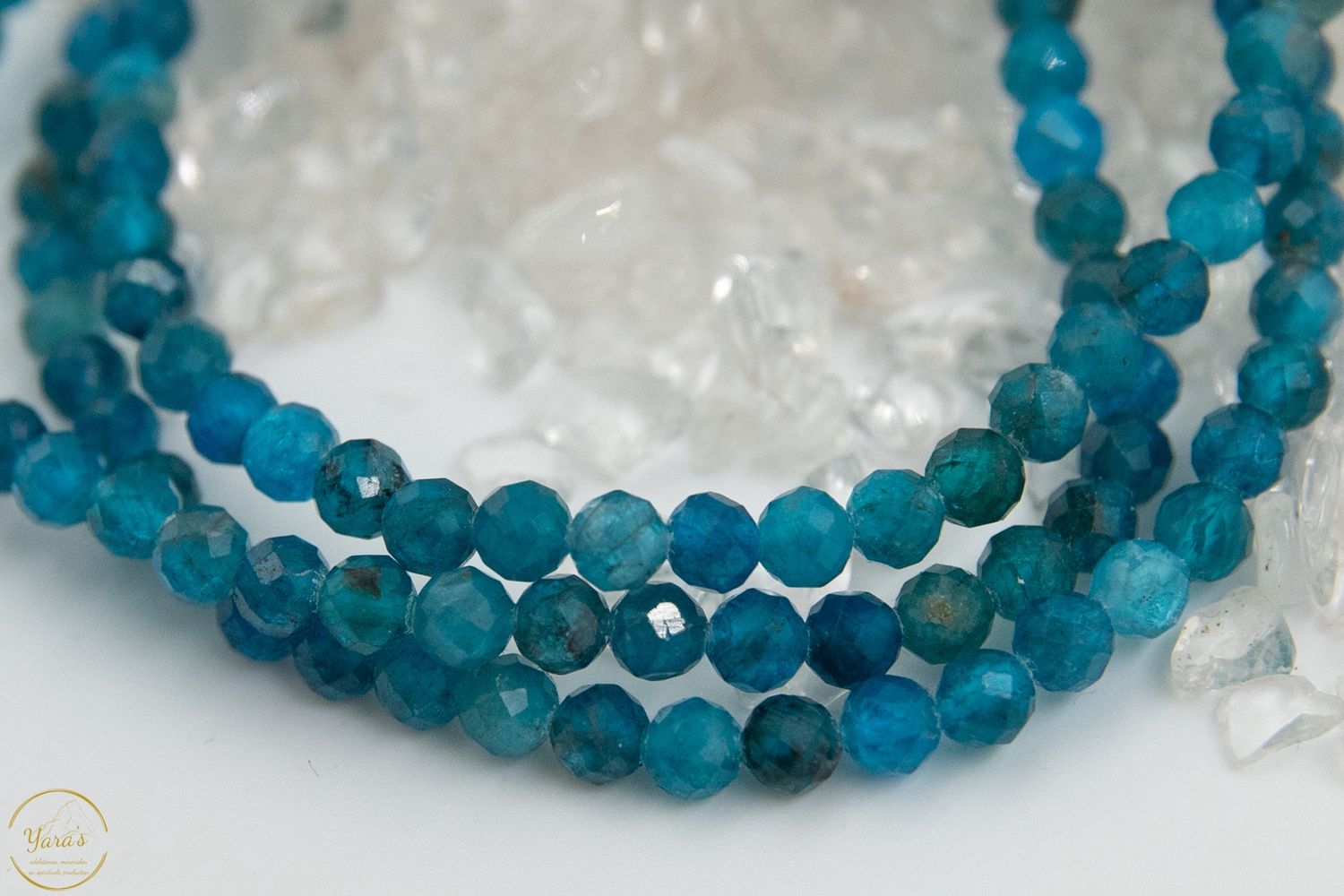 Blauwe Apatiet Armband 4mm Facet