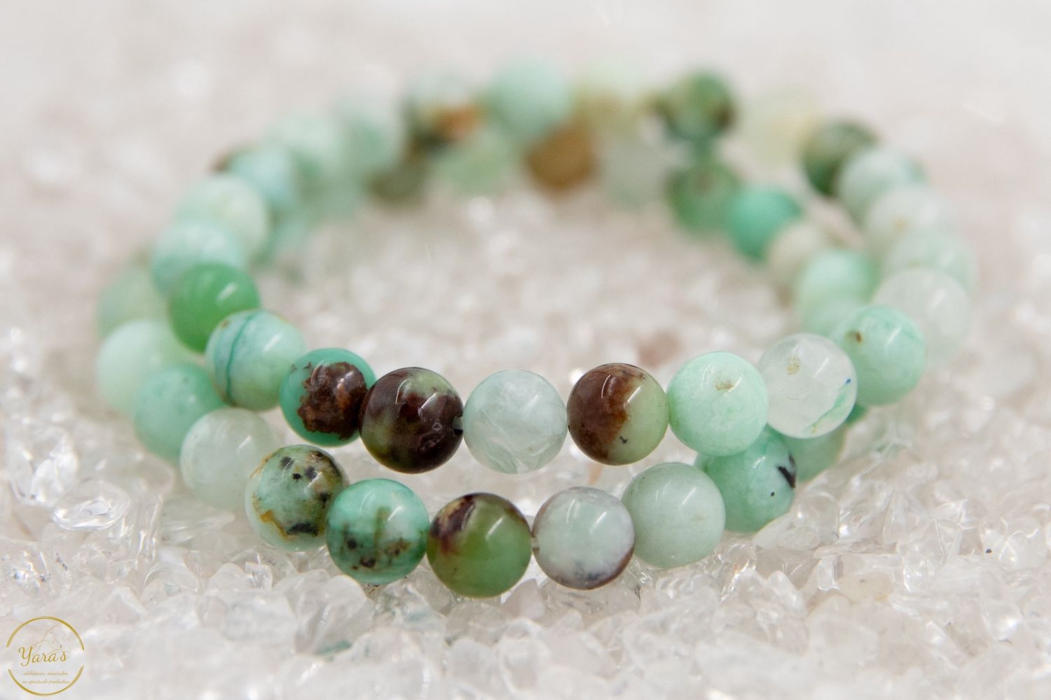 Chrysopraas Armband 8mm