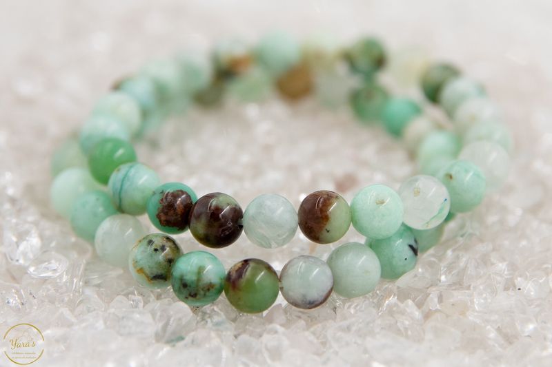 Chrysopraas Armband 8mm