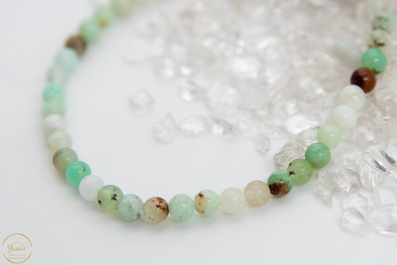 Chrysopraas Armband 4mm