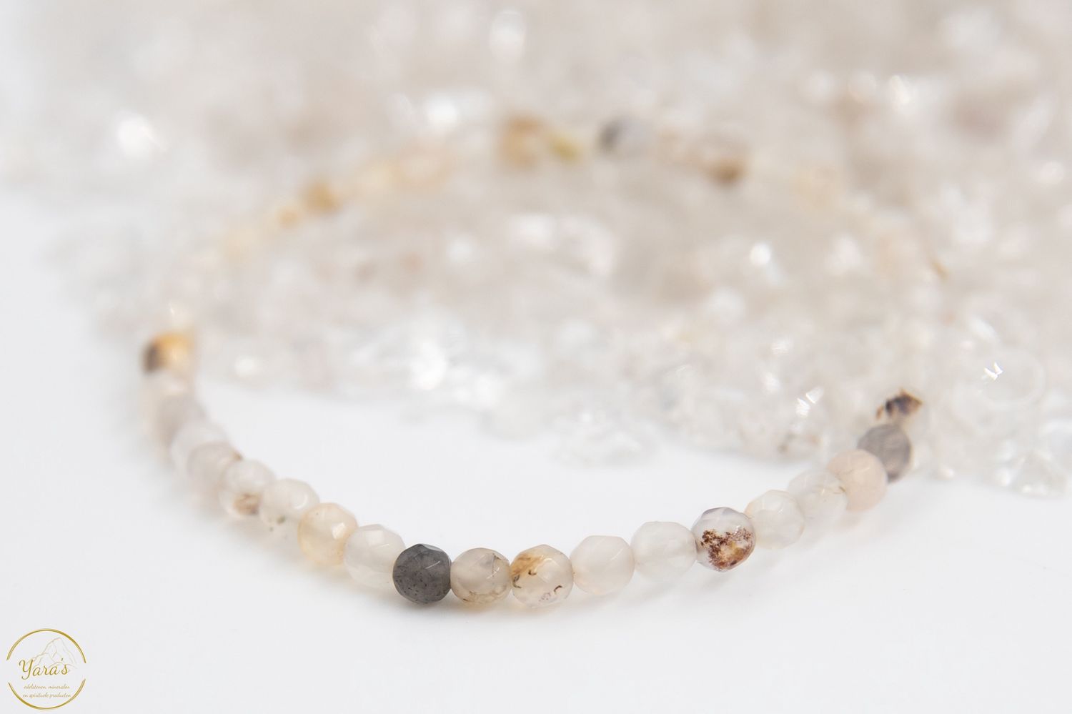 Dendriet Agaat Armband Facet 4mm