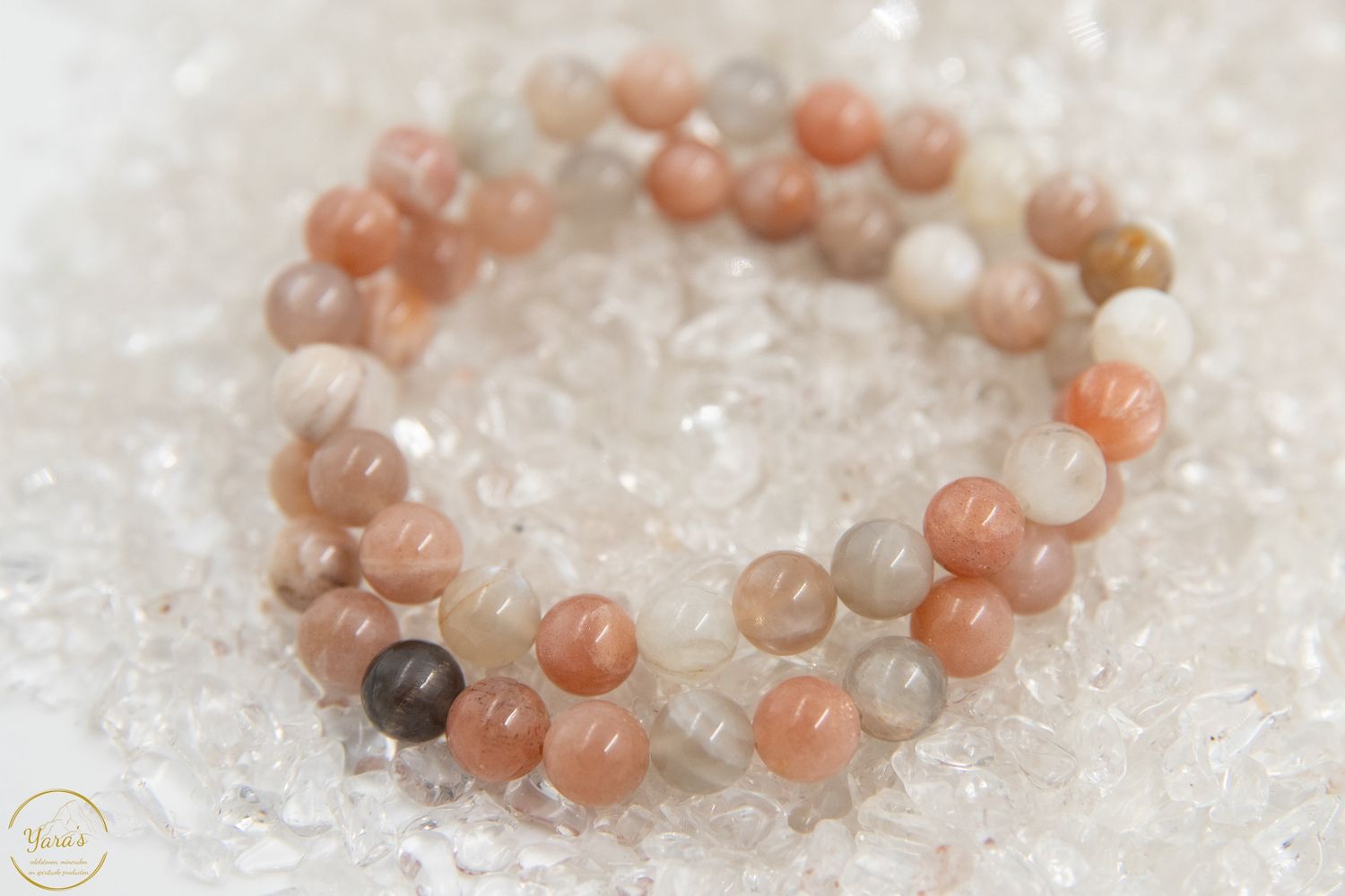 Maansteen Armband mix 8 mm