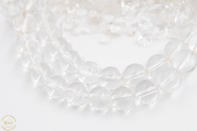 Bergkristal herenarmband L 8 mm
