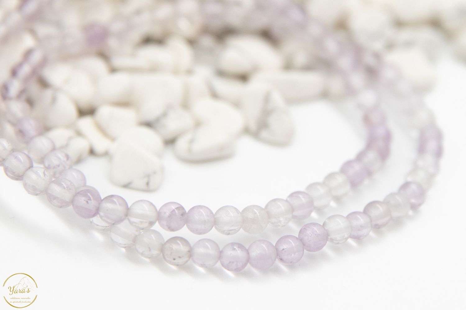 Lavendelkwarts Armband 4mm