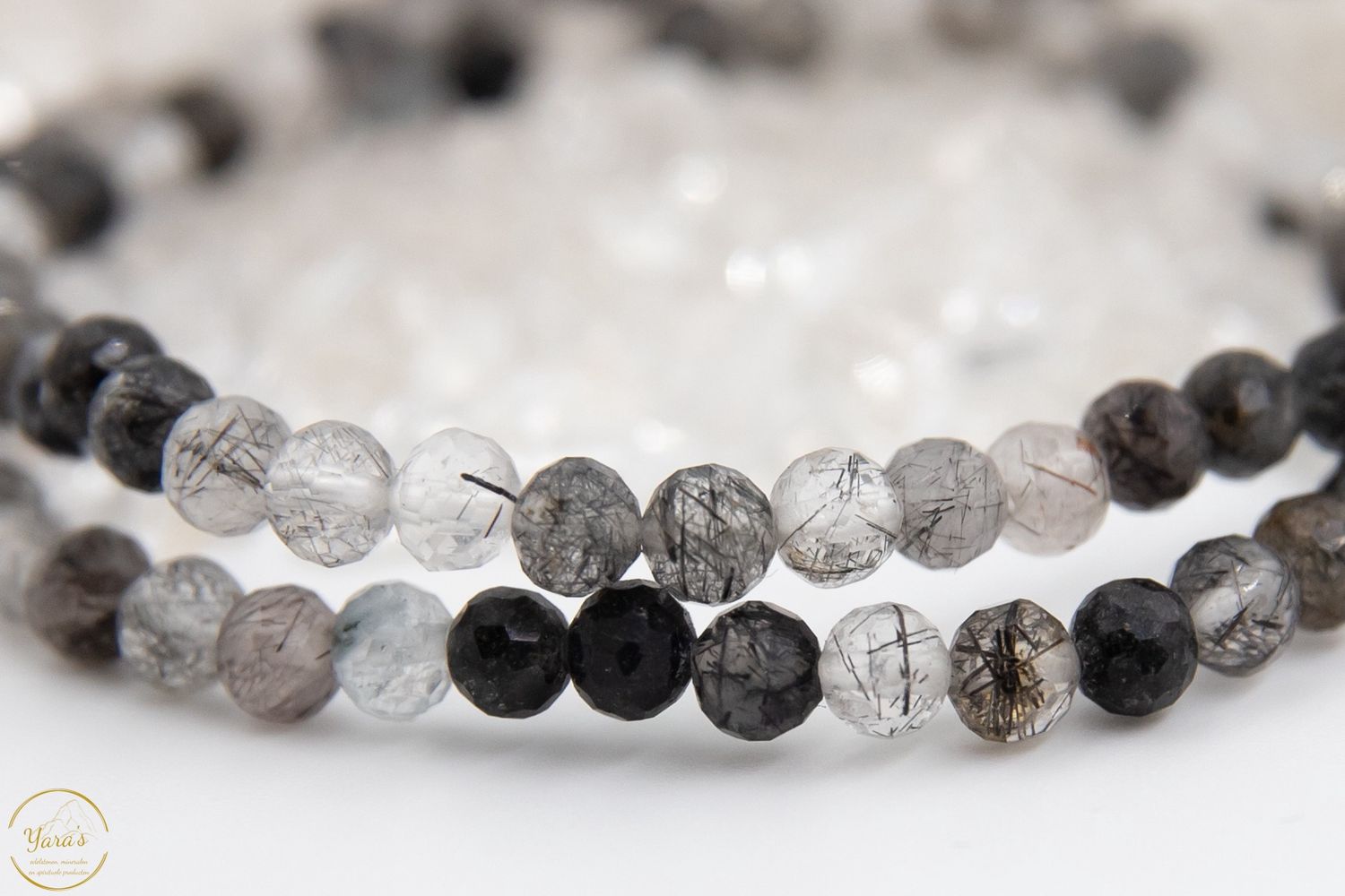 Toermalijn kwarts armband 4mm Facet