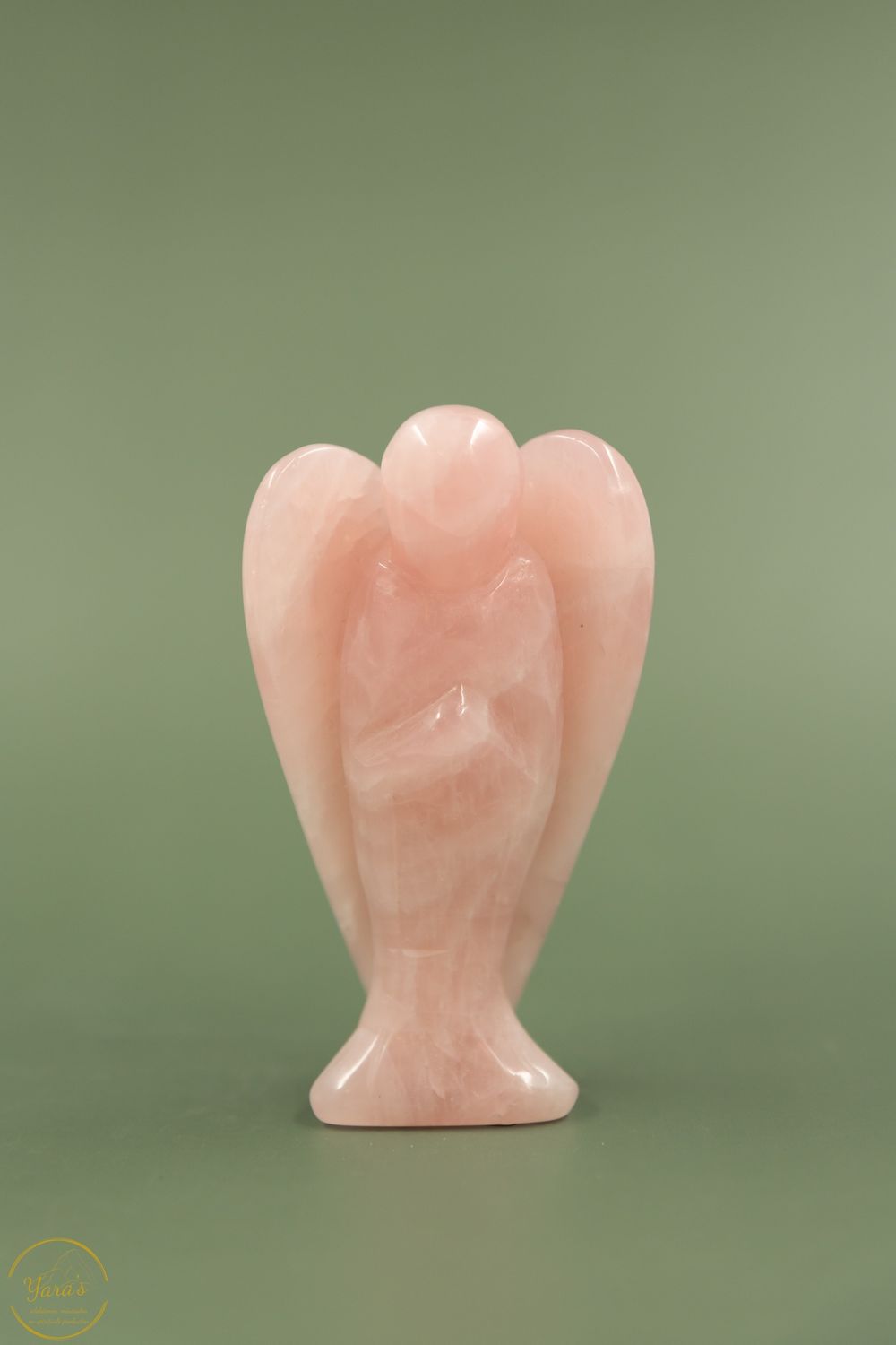 Rozenkwarts engel 10cm - 191 gram