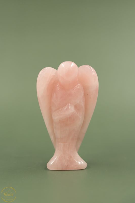 Rozenkwarts engel 10cm - 191 gram