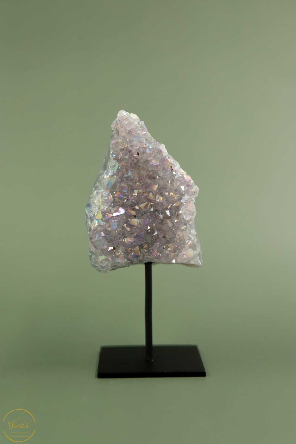Angel aura op amethist op standaard - 11118