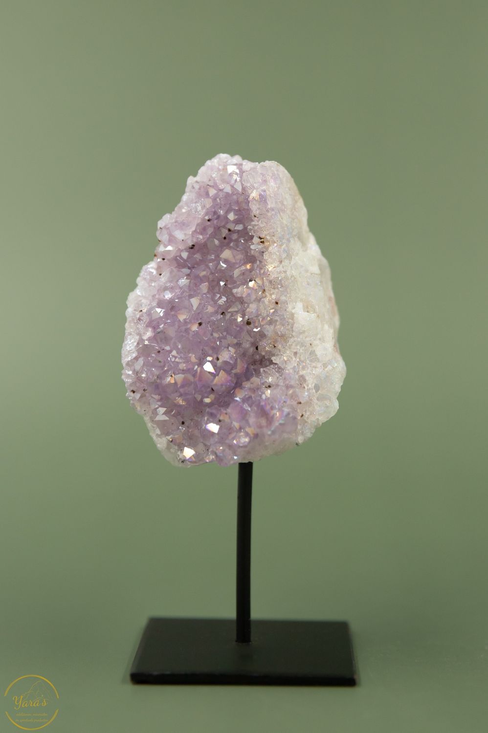 Angel aura op amethist op standaard - 11119