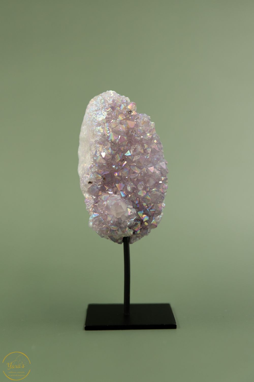 Angel aura op amethist op standaard - 11116