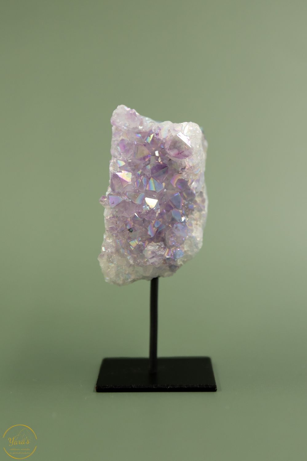 Angel aura op amethist op standaard - 11125