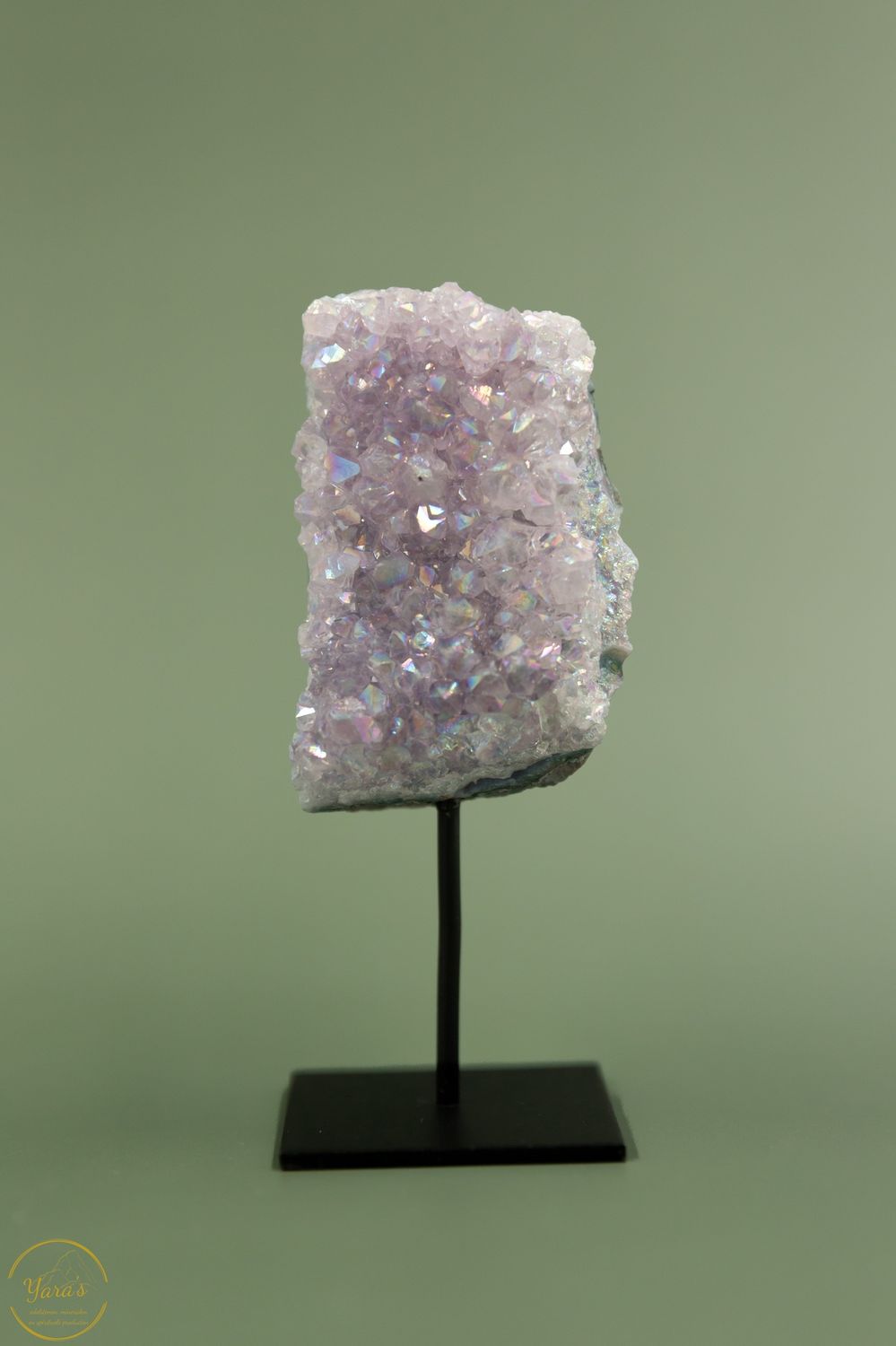 Angel aura op amethist op standaard - 11121