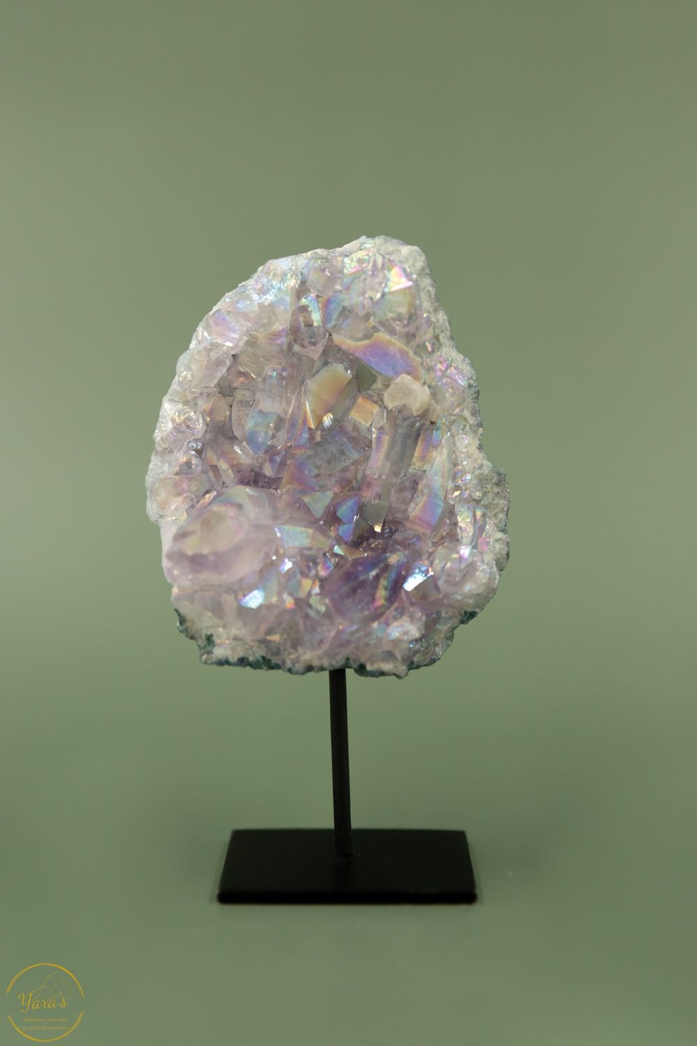 Angel aura op amethist op standaard - 11128