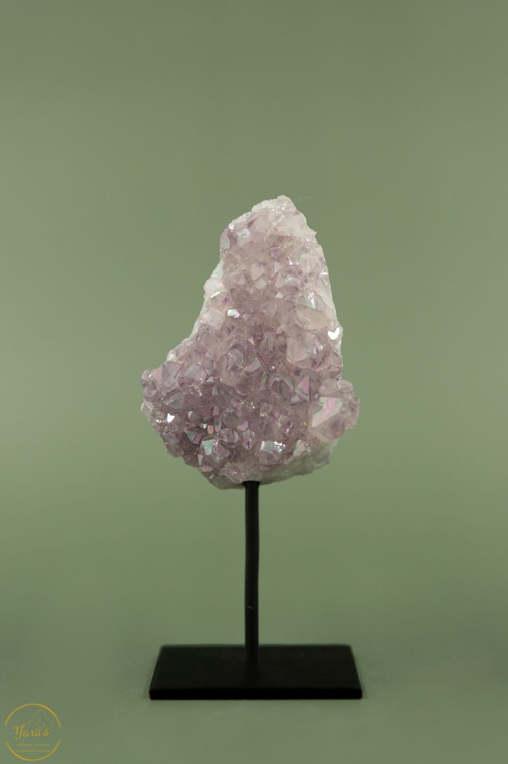Angel aura op amethist op standaard - 11131