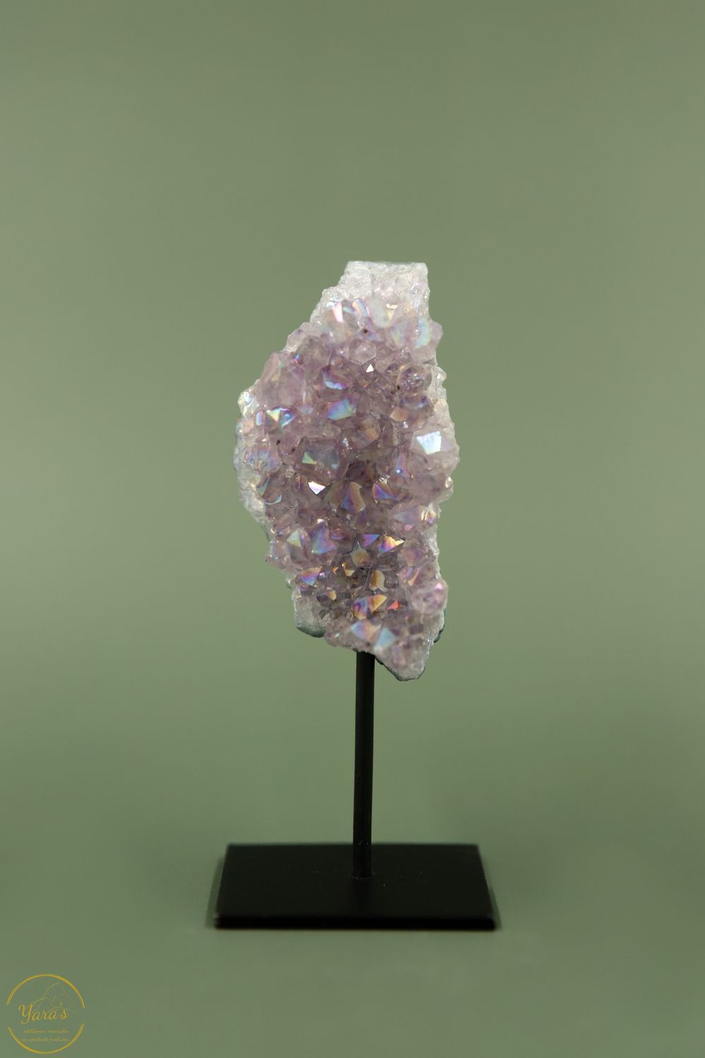Angel aura op amethist op standaard - 11136