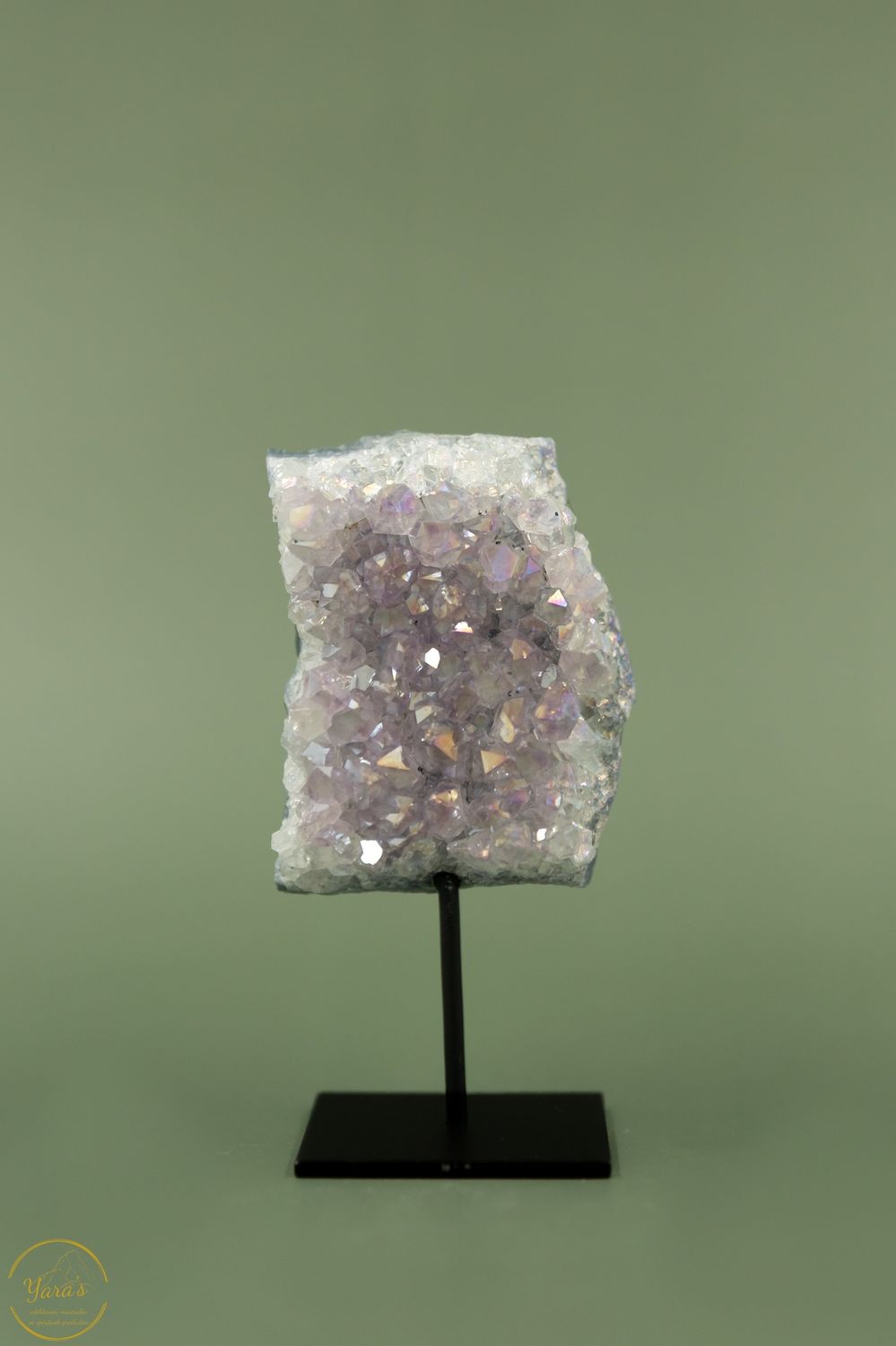 Angel aura op amethist op standaard - 11135