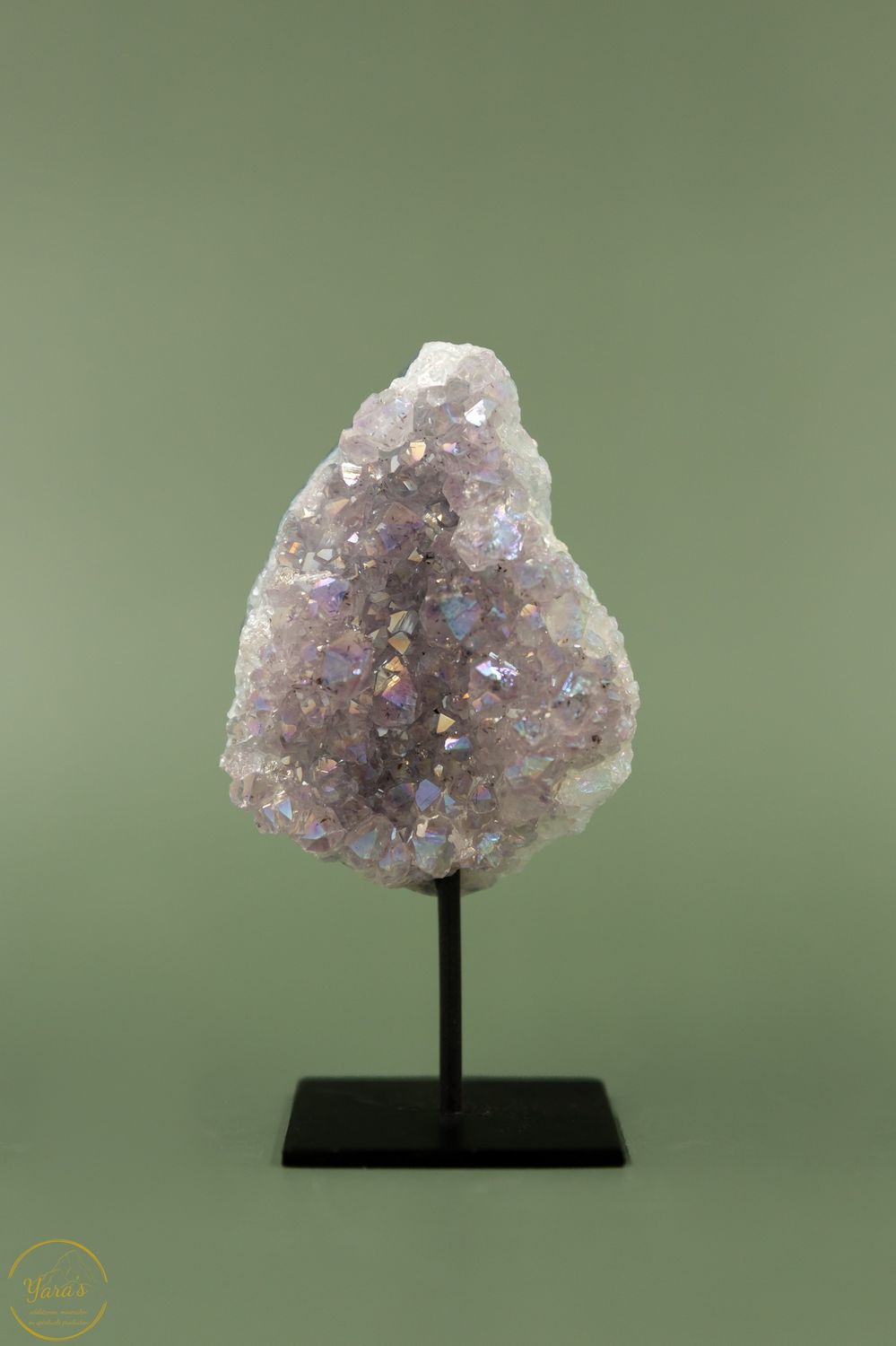 Angel aura op amethist op standaard - 11141
