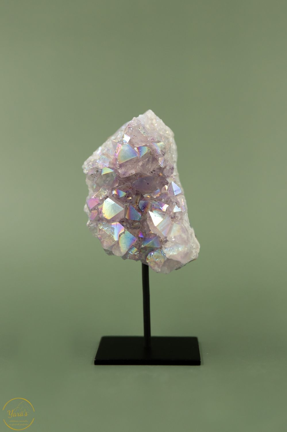 Angel aura op amethist op standaard - 11137