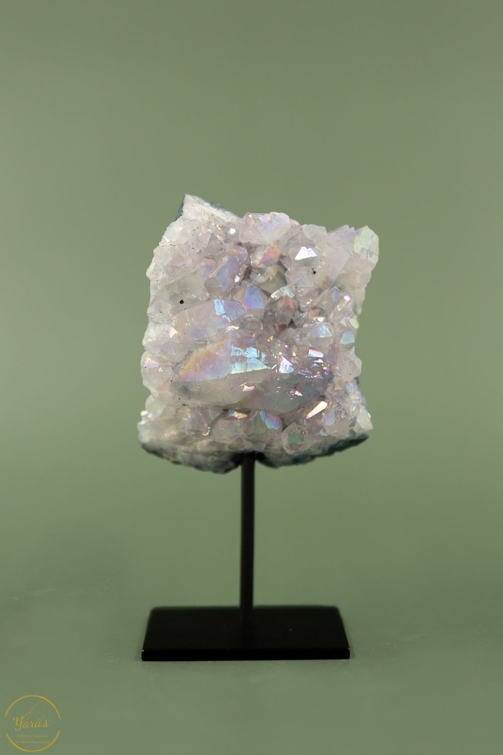 Angel aura op amethist op standaard - 11140