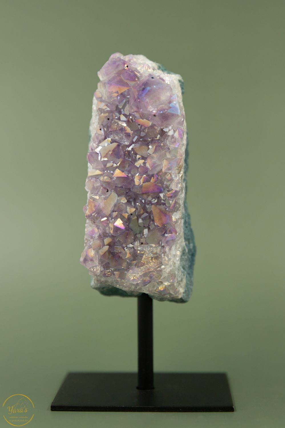 Angel aura op amethist op standaard - 11148