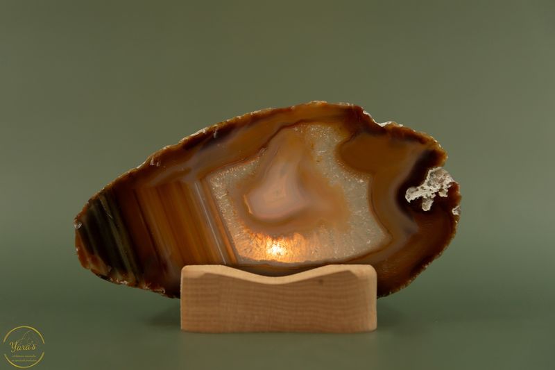 Agaat schijf - 104 gram