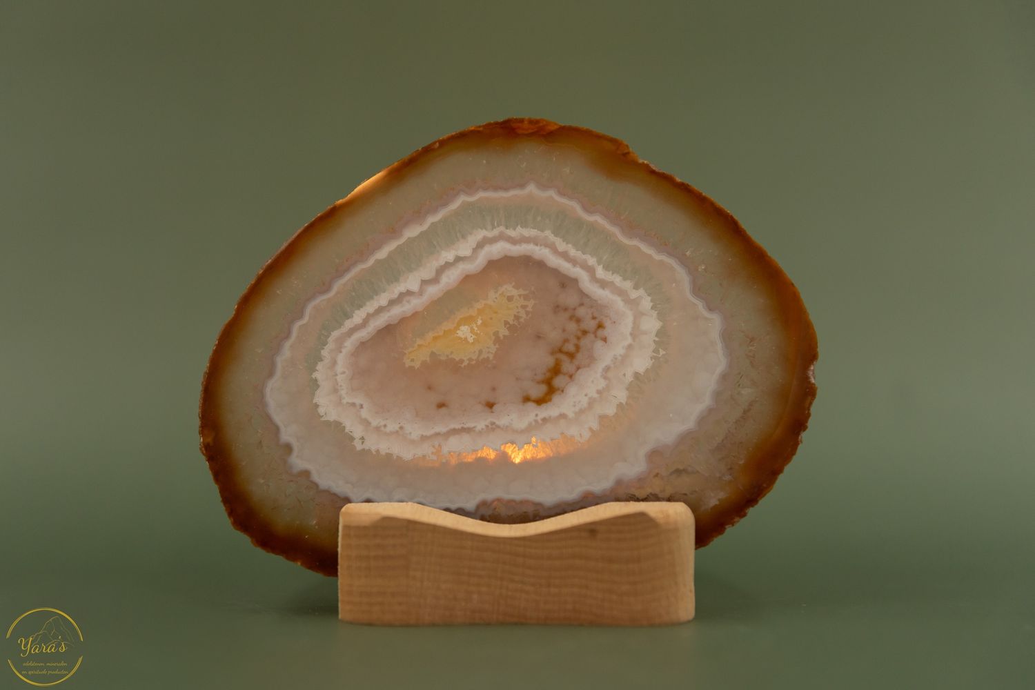 Agaat schijf - 174 gram