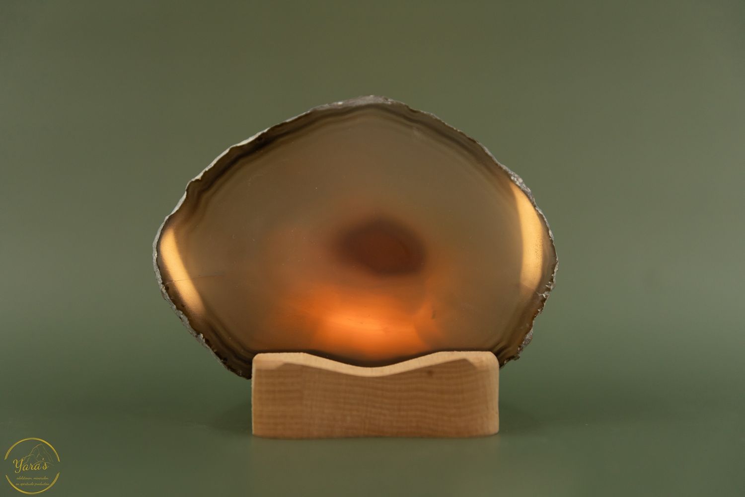 Agaat schijf - 112 gram