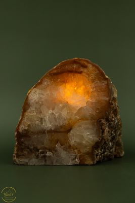 Agaat geode theelichthouder - 1.41 kg