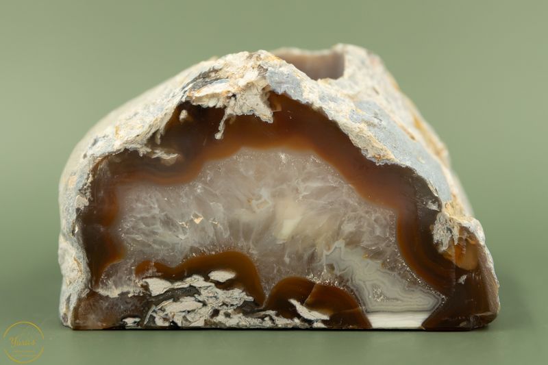 Agaat geode theelichthouder - 1.56 kg