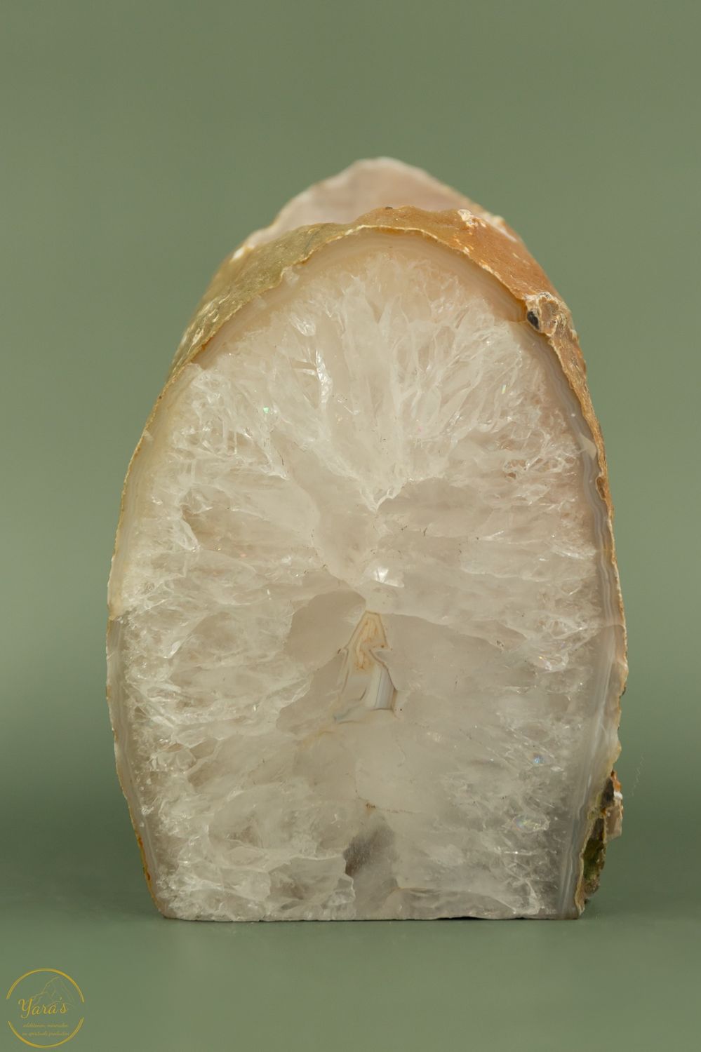 Agaat geode theelichthouder - 1.39  kg