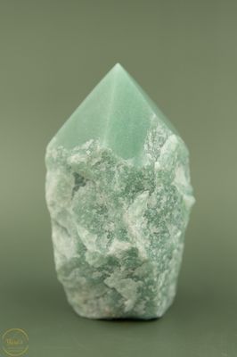 Groene Aventurijn toren met geslepen punt - 450 gram