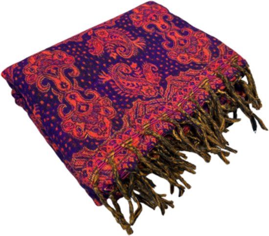 YogaStyles meditatiedeken - rood &amp; paars