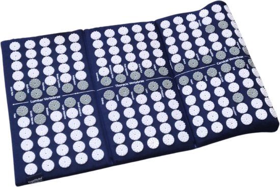 YogaStyles Spijkermat/acupressuur mat blauw