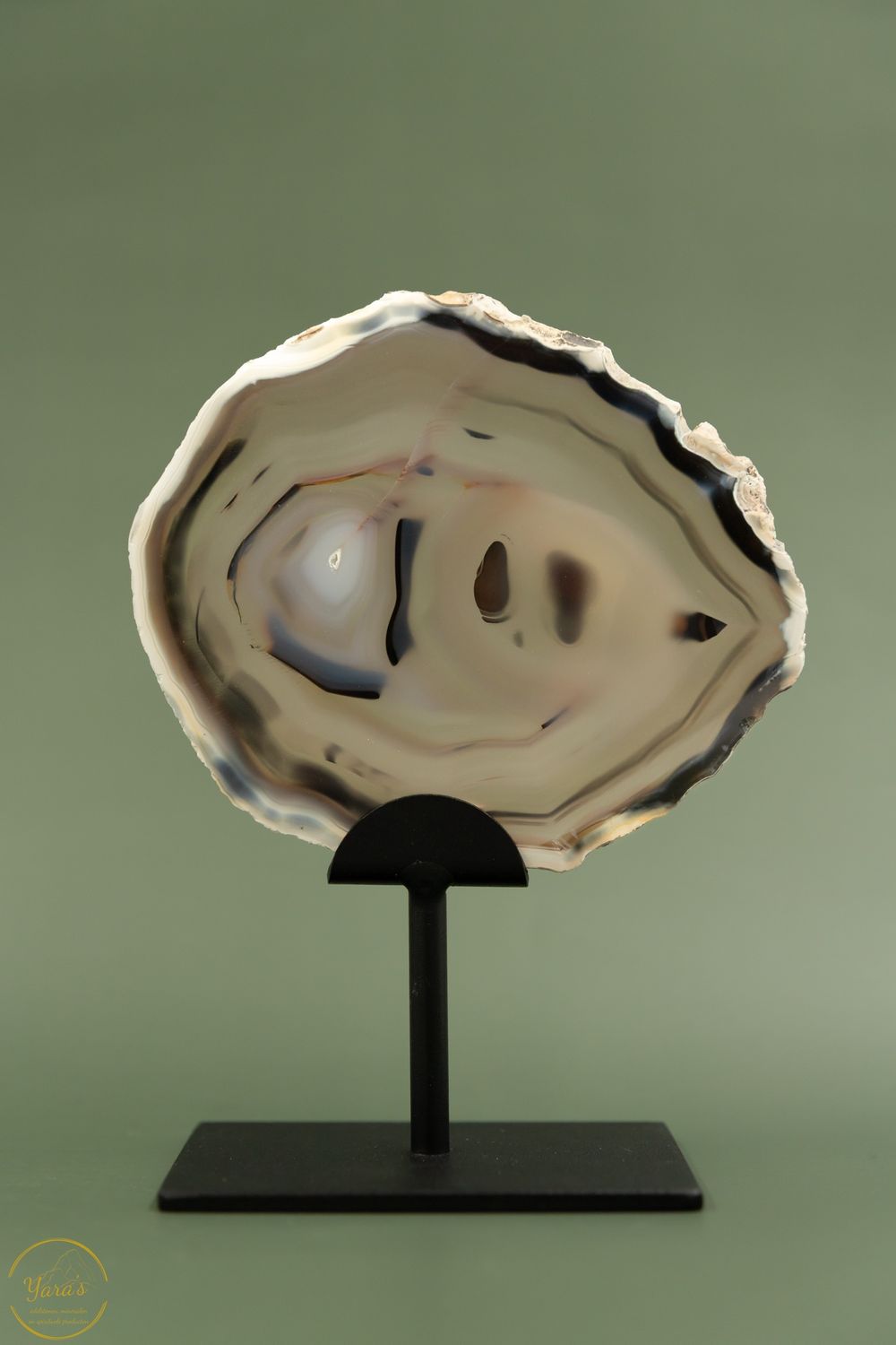 Agaat schijf - 208 gram
