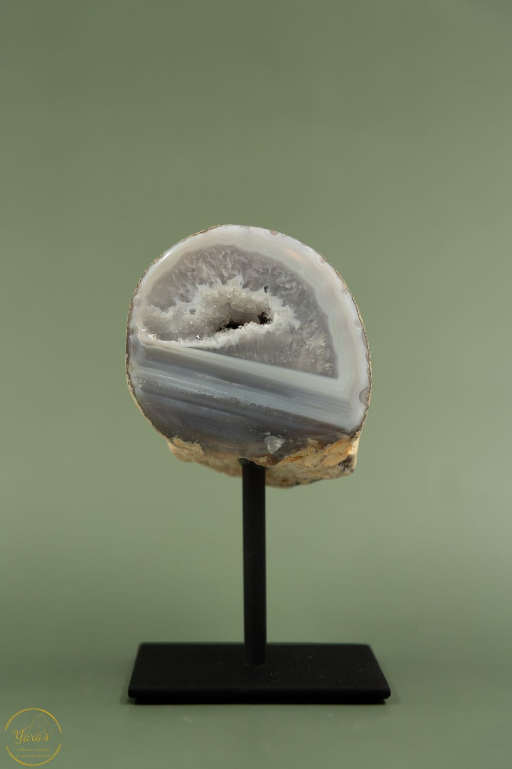 Agaat op standaard - 421 gram.