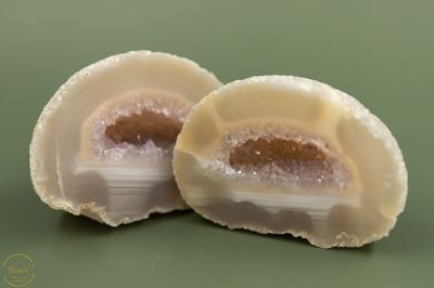 Agaat geode paar A+ kwaliteit - 378 gram