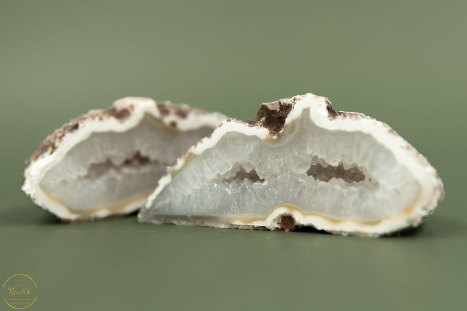 Agaat geode paar A+ kwaliteit - 330 gram