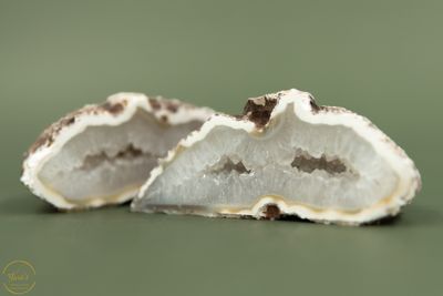 Agaat geode paar A+ kwaliteit - 330 gram