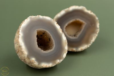 Agaat geode paar A+ kwaliteit - 320 gram