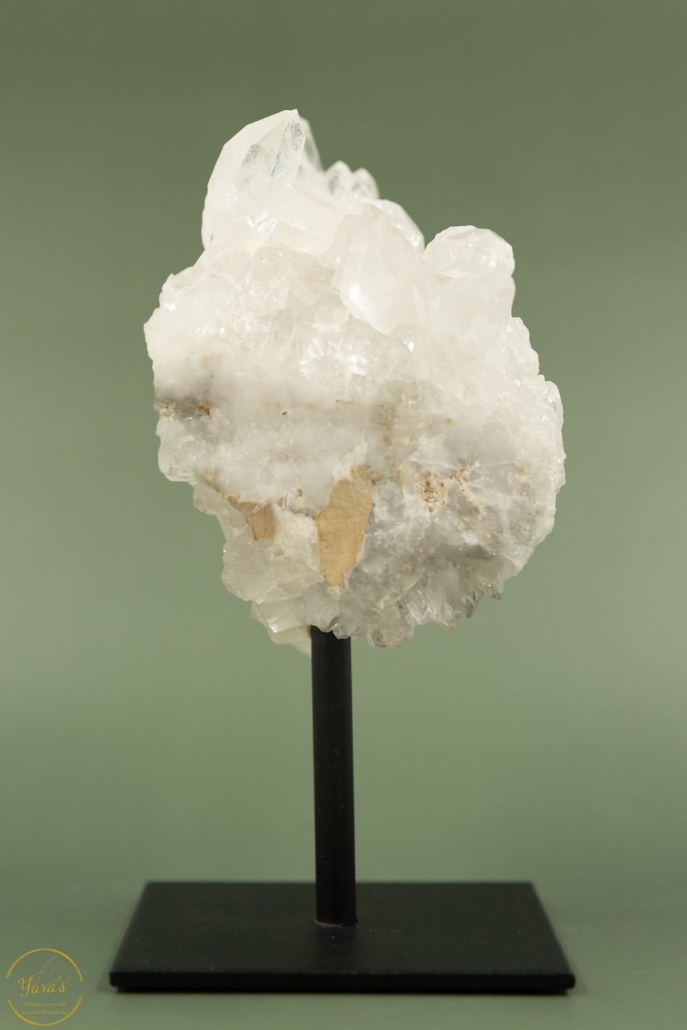 Bergkristal cluster op standaard-1.197 gram