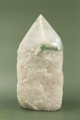 Groene kwarts/Aventurijn lamp met geslepen punt - 2.77 kg