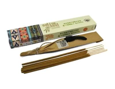 Native Soul Sweetgrass &amp; Yerba Santa Wierooksticks