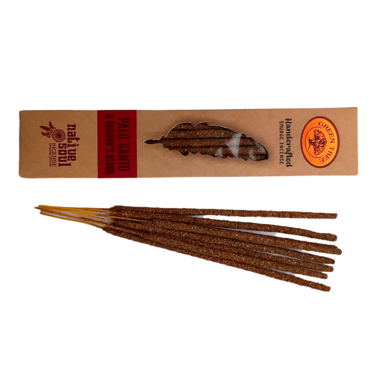 Wierook - Green Tree - Palo Santo &amp; dragons blood - handcrafted sticks